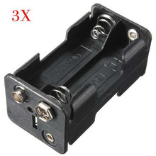 Cargar imagen en el visor de la galería, 3pcs 4-Slot 4 x AA Battery Holder Back To Back Holder Case Box