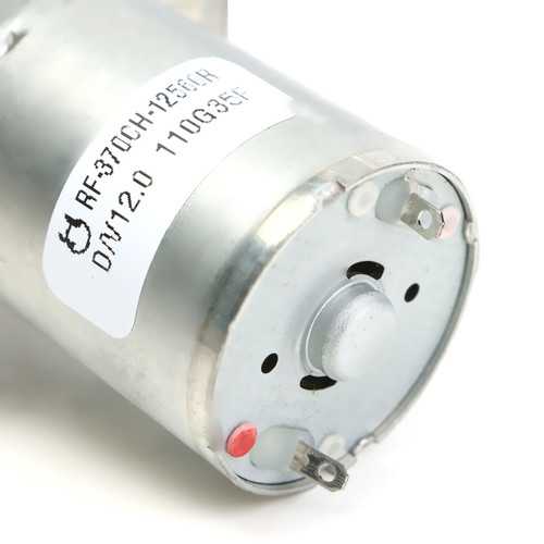 3Pcs 12V 2RPM Reversible High Torque Turbo Worm JGY370 Geared DC Motor