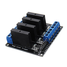 將圖片載入圖庫檢視器 4 Channel DC 24V Relay Module Solid State High and low Level Trigger 240V2A Geekcreit for Arduino - products that work with official Arduino boards