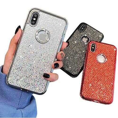 Krystal iPhone Case Shimmery And Shiny In 3 Colors -Size: iPhone 7/8, Color: Red