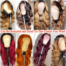 将图片加载到图库查看器,13x4 Lace Front Human Hair Wigs Brazilian Body Wave Lace Front Wig 360 HD Lace Frontal Wigs For Women Human Hair Closure Wig