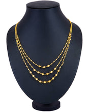 Cargar imagen en el visor de la galería, Classic 3 String Gold Plated Necklace Set
