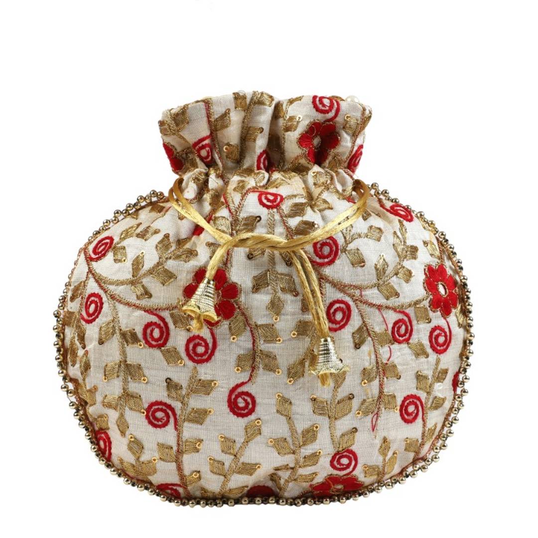 Designer Rajasthani Style Royal Silk Potli