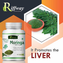 Cargar imagen en el visor de la galería, Moringa Herbal Capsules For Protect Liver & Brain Health 100% Ayurvedic Pack Of 1