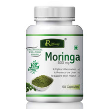 Cargar imagen en el visor de la galería, Moringa Herbal Capsules For Protect Liver & Brain Health 100% Ayurvedic Pack Of 1