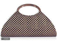 将图片加载到图库查看器,Trendy Velvet Party Wear Bridal Clutch