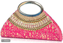 将图片加载到图库查看器,Trendy Velvet Party Wear Bridal Clutch