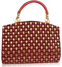 Cargar imagen en el visor de la galería, Trendy Velvet Party Wear Bridal Clutch