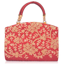 将图片加载到图库查看器,Trendy Velvet Party Wear Bridal Clutch