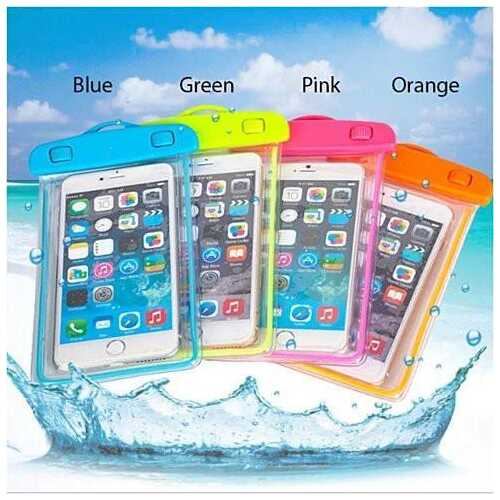 EverGlow WaterProof Pouch For Your Smartphone And Essentials - Color: Orange