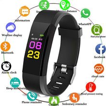 Cargar imagen en el visor de la galería, 2019 Sport Bracelet Watch Women Men LED Waterproof Smart Wrist Band Heart rate Blood Pressure Pedometer Clock For Android iOS