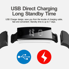 Cargar imagen en el visor de la galería, 2019 Sport Bracelet Watch Women Men LED Waterproof Smart Wrist Band Heart rate Blood Pressure Pedometer Clock For Android iOS
