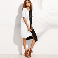 Cargar imagen en el visor de la galería, 2019 Women's Summer Dress Plus Size Casual Blouse Shirt Dress 5XL Short Beach Shift Dresses Loose Short Sleeve Party Vestidos
