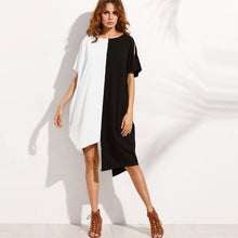 Cargar imagen en el visor de la galería, 2019 Women's Summer Dress Plus Size Casual Blouse Shirt Dress 5XL Short Beach Shift Dresses Loose Short Sleeve Party Vestidos