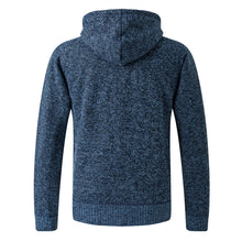 Cargar imagen en el visor de la galería, 2020 Men's Cardigan Hooded Collar Fleece Warm Sweaters Coat Men Coat Hoodies Jacket Thick Full  Solid Cardigan Male Coats