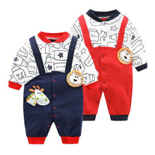 Cargar imagen en el visor de la galería, 2020 Newborn Baby Boy Girls Clothes Spring Autumn Long Sleeve Cartoon Rompers 0 1Baby Cotton Climbing Animal Costumes Jumpsuit