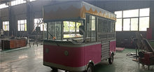 Cargar imagen en el visor de la galería, 2020 style electric food cart popular street shop mobile  food store ice cream cart hot dog food cart with free logo