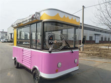 Cargar imagen en el visor de la galería, 2020 style electric food cart popular street shop mobile  food store ice cream cart hot dog food cart with free logo