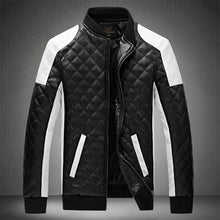 Cargar imagen en el visor de la galería, 2021 Autumn and Winter Men's Leather Jacket Casual High-quality Classic Motorcycle Jacket Men's Thickened Stand-up Collar Jacket