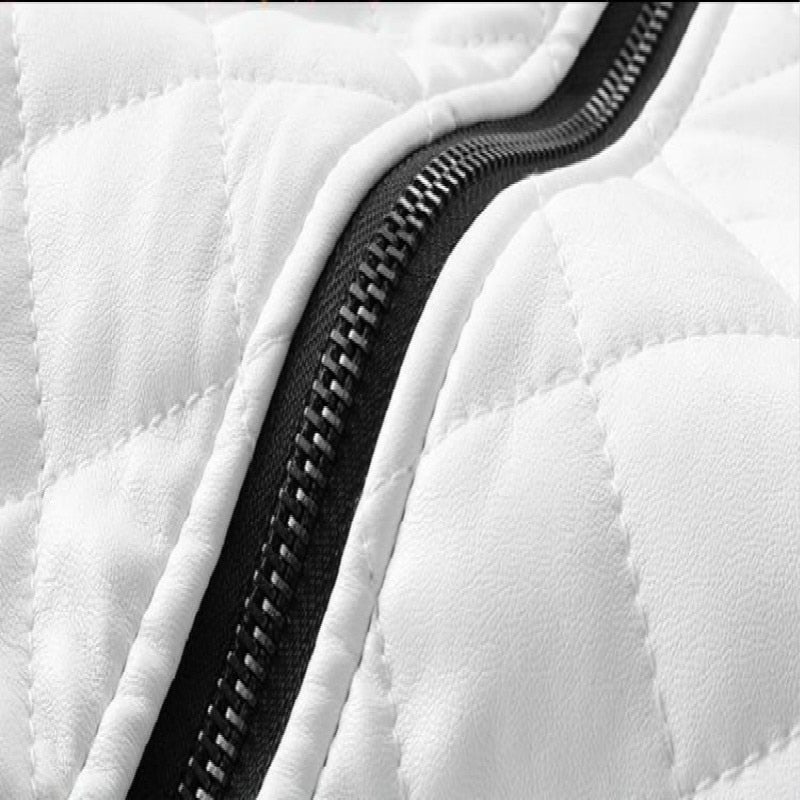 2021 Autumn and Winter Men's Leather Jacket Casual High-quality Classic Motorcycle Jacket Men's Thickened Stand-up Collar Jacket