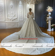 Cargar imagen en el visor de la galería, 2021 Amanda Wedding Dresses Real Work gelinlik Bridal Gown