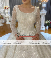 Cargar imagen en el visor de la galería, 2021 Amanda Wedding Dresses Real Work gelinlik Bridal Gown