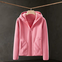 Cargar imagen en el visor de la galería, 2021 NEW Outdoor Sports Autumn And Winter Fleece Women's Thickened Warm Flannel Cardigan Jacket Casual Versatile Korean Girl