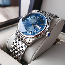 Cargar imagen en el visor de la galería, 2021 Reef Tiger/RT Luxury Dress Watch for Men Stainless Steel Bracelet Blue Dial Automatic Wrist Watches RGA8232