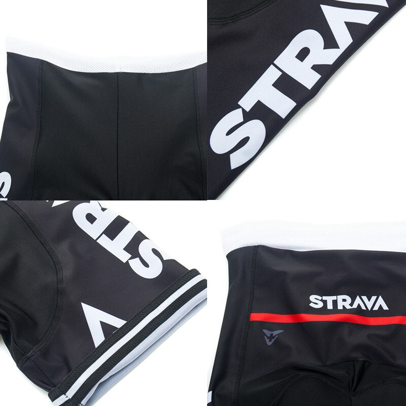 2021 STRAVA Cycling Team Jersey 20D Bike Shorts Set Ropa Ciclismo MenS MTB Summer Pro Bicycling Maillot Bottom Clothing