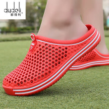 Cargar imagen en el visor de la galería, 2021 Summer Slippers Men Hollow Out Breathable Beach Flip Flops Unisex Casual Slip-on Flats Sandals Men Shoes size 45 Zapatos