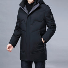 Cargar imagen en el visor de la galería, 2021 Top Grade Winter Brand Casual Fashion Long Parka 90% White Duck Down Coat Men Windbreaker Jacket With Hooded Mens Clothes
