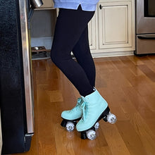 Cargar imagen en el visor de la galería, 2021 Women & Men 5 Choice Pu Microfiber Roller Skates Skating Shoes Sliding Quad Sneakers Begin Europe Size 2 Row Adult 4 Wheels
