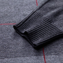 Cargar imagen en el visor de la galería, 2021 Zipper Thick Warm Winter Striped Knitted Pull Sweater Men Wear Jersey Mens Pullover Knit Mens Sweaters Male Fashions 93003