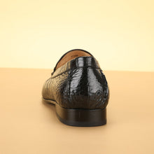 Cargar imagen en el visor de la galería, 2021 new trend crocodile belly leather formal oxford mens office loafers for men's high-end business casual dress wedding shoes