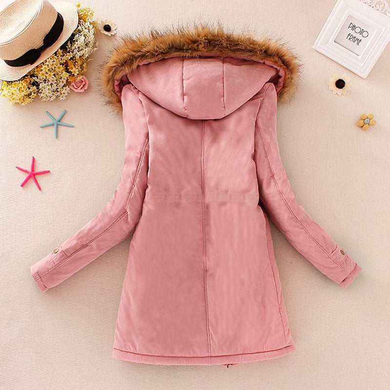 2021wholesale New Parkas Female Women Winter Coat Thickening Cotton Winter Jacket Womens Outwear Parkas for Women Winter