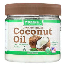 Cargar imagen en el visor de la galería, Tropical Plantation Organic Coconut Oil - 24 Fl oz.
