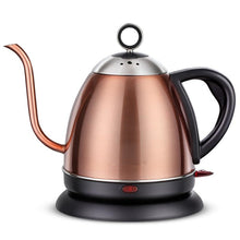 Cargar imagen en el visor de la galería, 220V 1L Gooseneck Kettle Electric Kettle Stainless Steel Drip Coffee Tea Auto-Off Electric Teapot EU/AU/UK/US Plug