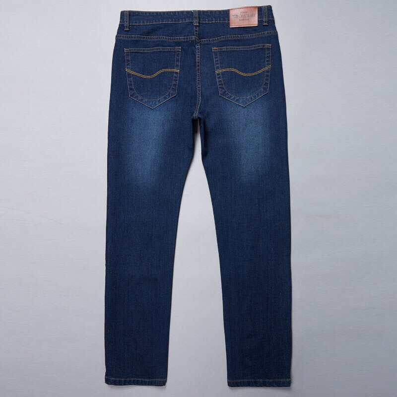 Men's Stretch Straight Jeans Pants Baggy Trousers Fashion Casual Black Blue Denim Male Business Jeans Classic Sizes 28 to 50
