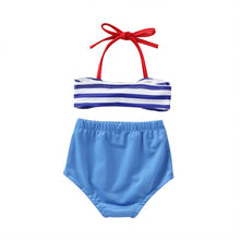 Load image into Gallery viewer, 2Pcs Infant Kids Baby Girls Swimwear Straps Swimsuit Bathing Bikini Set Outfits for kids