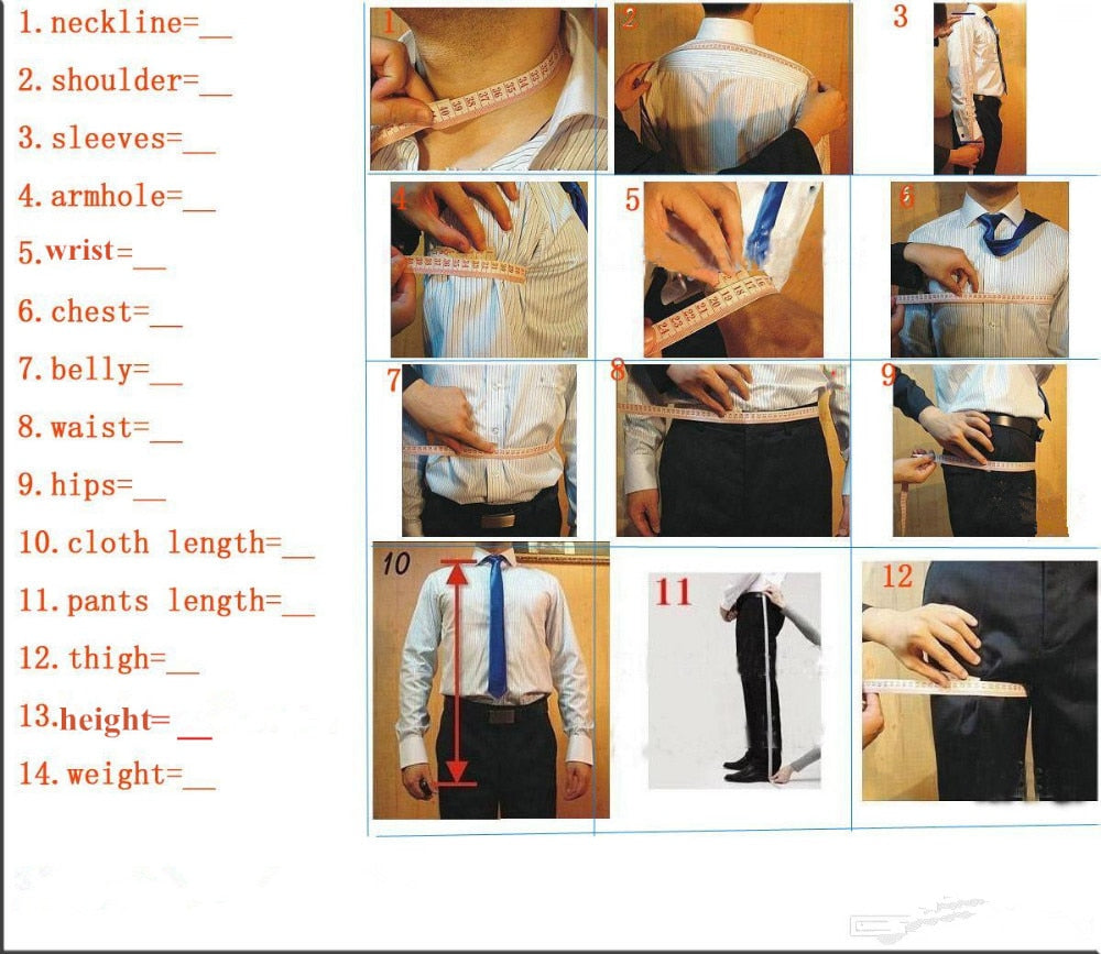 Blue Men's Suit. Wedding Suits Man Tuxedos Slim Fit Notched Lapel Terno