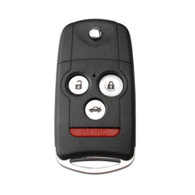 Cargar imagen en el visor de la galería, 3+1 Buttons Remote Flip Car Key Fob Shell Case Cover For Honda Accord Acura TL TSX MDX RDX ZDX 2007 2008 2009 With Uncut Blade