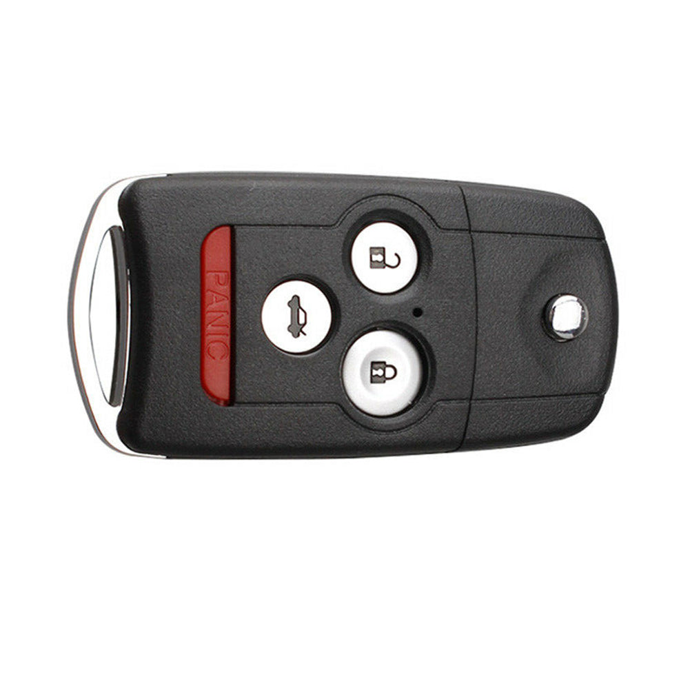 3+1 Buttons Remote Flip Car Key Fob Shell Case Cover For Honda Accord Acura TL TSX MDX RDX ZDX 2007 2008 2009 With Uncut Blade