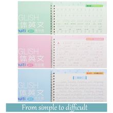 Cargar imagen en el visor de la galería, 3 Books Set English Reusable Copybook For Calligraphy Learn Alphabet Children Handwriting Practice Books Baby