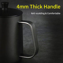 Cargar imagen en el visor de la galería, 304 Stainless Steel Mounting Bracket Hand Punch Pot Coffee Pots Drip Gooseneck Spout Long Mouth Coffee Kettle Teapot About 600Ml