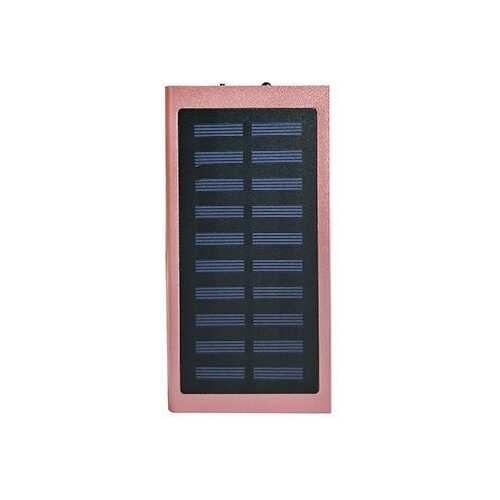 Slim Giant Solar Power Extender For All Gadgets With 2 USB Ports - Color: ROSE PINK