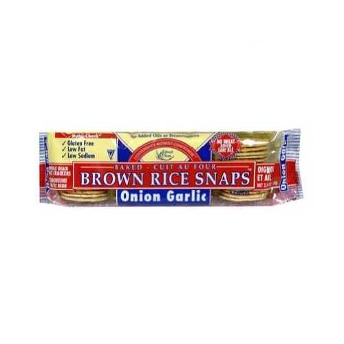 Edward & Sons Onion Garlic Fat Free Snaps (12x3.5 Oz)