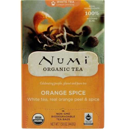 Numi Tea Orange Spice White Tea (6x16 Bag)