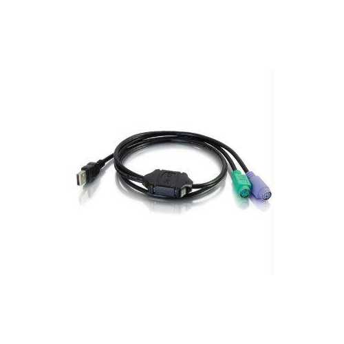 3FT USB TO DUAL PS/2 KEYBOARD AND MOUSE ADAPTER CABLE .USE A PS/2 COMPATIBLE KEY