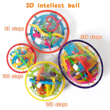 Load image into Gallery viewer, 3D Magical Intellect Maze Ball 99/100/158/299steps,IQ Balance Perplexus Magnetic Ball Marble Puzzle Game for Kid and Adult Toys
