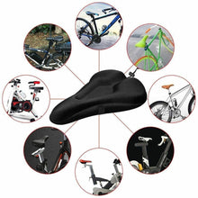 Cargar imagen en el visor de la galería, 3D Soft Thickened Bicycle Seat Breathable Bicycle Saddle Seat Cover Comfortable Foam Seat Mountain Bike Cycling Pad Cushion Cove